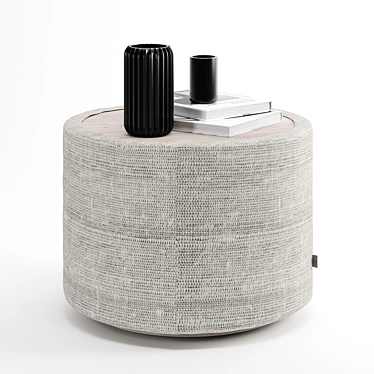 Versatile Table Pouf: Compact & Stylish 3D model image 1 