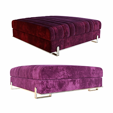 Capitol Grand Art Deco Ottoman 3D model image 1 