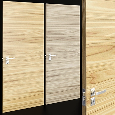 Contemporary P-Illusion Interior Door 3D model image 1 