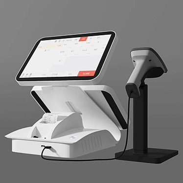 Internet-inspired Cashier 3D model image 1 