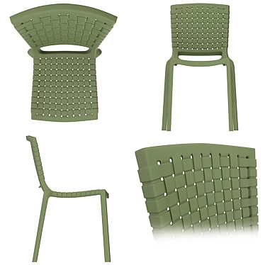 Tatami Chair: Lightweight, Durable, Outdoor 3D model image 1 