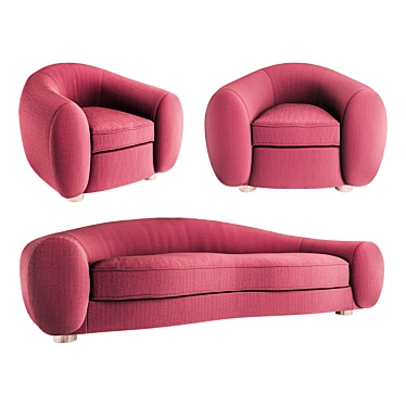 Jean Royere Sofa, Armchair