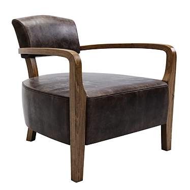 Timothy Oulton Cabana Armchair: Luxurious Comfort in a Stylish Design 3D model image 1 