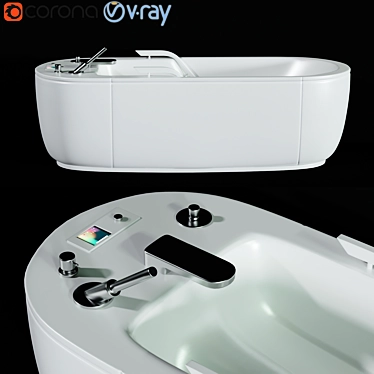 Caracalla Medical Tub: Luxurious & Functional 3D model image 1 