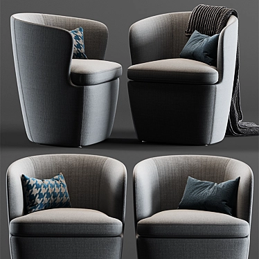 Modern Atelier Armchair by MisuraEmme 3D model image 1 