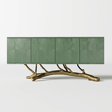 Graceful Magnolia Sideboard with Elegance 3D model image 1 