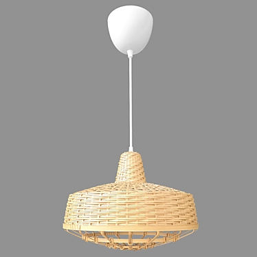 Vintage Industrial Hanging Lamp 3D model image 1 
