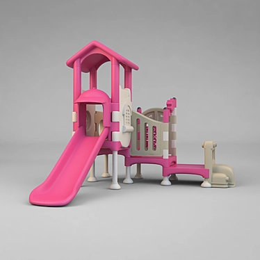 Pink Paradise Playground Set 3D model image 1 