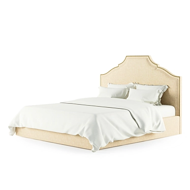 Elegant Marko Kraus King Size Bed 3D model image 1 
