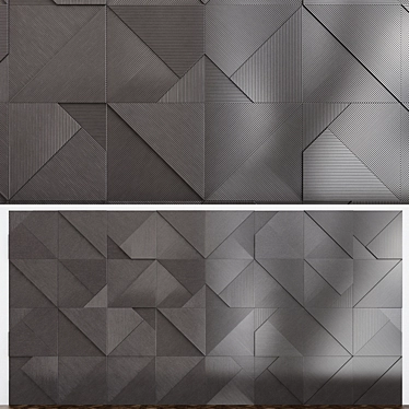 Elevate with Alivio Stripes Panels 3D model image 1 