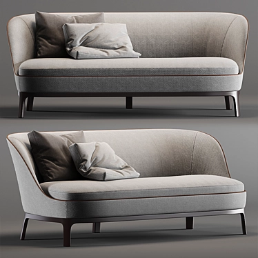 Dragonfly Sofa: Sleek and Stylish Seating 3D model image 1 