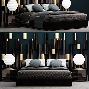 Custom-Designed Bed: Ultimate Comfort 3D model image 1 
