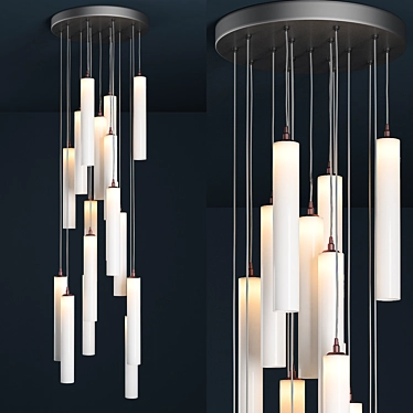 Modern Ceiling Light Fixture 3D model image 1 