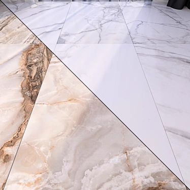 Luxury Marble Floor Set 3D model image 1 