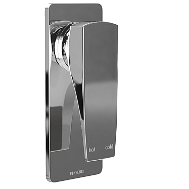 Argo Series AG780: Stylish Shower Wall Mixer 3D model image 1 