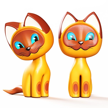 Adorable Kitten Named Gav 3D model image 1 