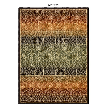 Elegant Nazca Patterned Rug by Temple and Webster 3D model image 1 