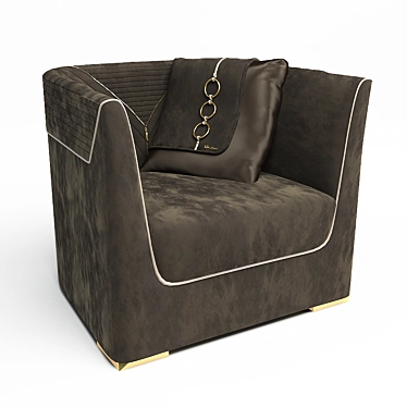 Elegant Diana Armchair 3D model image 1 