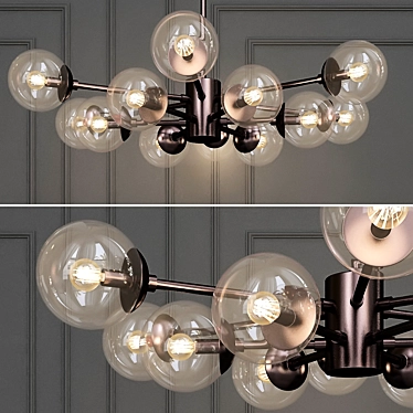 Karrington Arteriors 12-Light Glass Chandelier 3D model image 1 