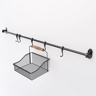 Ikea Fintorp Hanger: Stylish Storage Solution 3D model image 1 