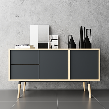 Elegant Milton Sideboard 3D model image 1 