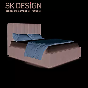SK Design Elle: Stylish Wood-Framed Chair 3D model image 1 