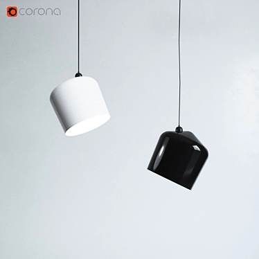 Innolux Pasila Pendant Light: 21cm, Black 3D model image 1 