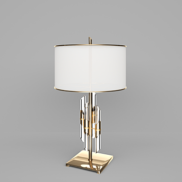 Brass Crystal Rod Table Lamp 3D model image 1 