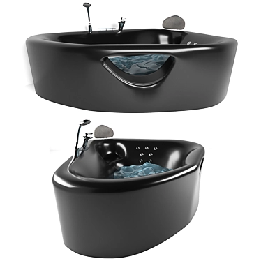 Luxury Corner Bath - 1500x1500 3D model image 1 