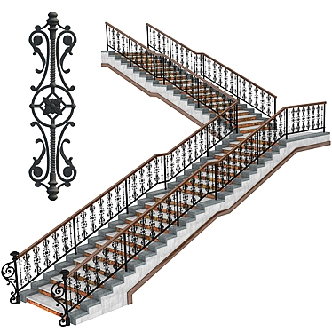 6m Height Stair 3D model image 1 