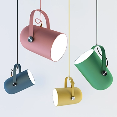 Contemporary Set of 4 Lamps 3D model image 1 