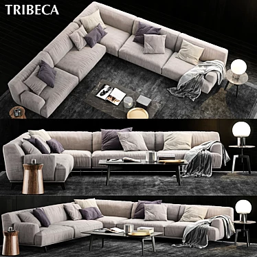 Elegant Poliform Tribeca Collection 3D model image 1 