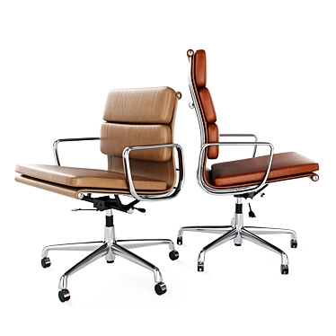 Vitra Soft Pad Chairs - Modern Elegance 3D model image 1 