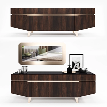 Furniture collection for living room Accademia Dresser + Mirror