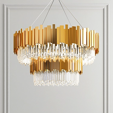 Empire Double Suspension: Elegant and Modern Lighting 3D model image 1 