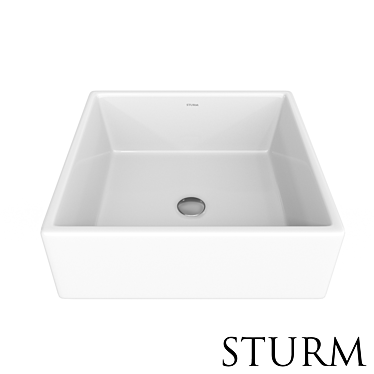 Square Sink STURM Conta 3D model image 1 