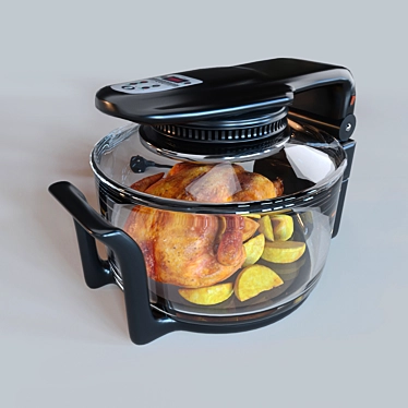 Hotter HX-1057 Air Fryer: Perfectly Cooked Chicken 3D model image 1 