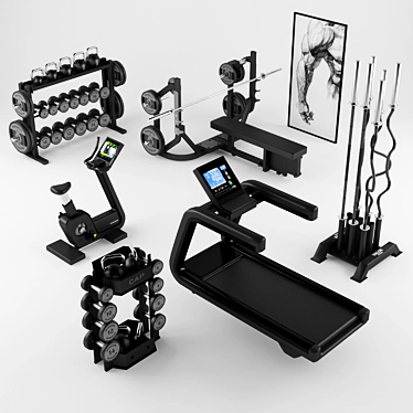 Technogym Equipment Gym 3D model image 1 