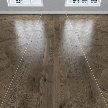 Versatile Parquet Oak Flooring 3D model image 1 