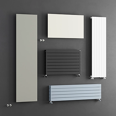 Sleek Tubes Radiators for Customizable Heating 3D model image 1 