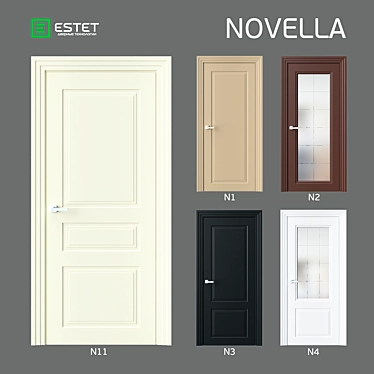 Elegant Novella Collection: OM Doors ESTET 3D model image 1 