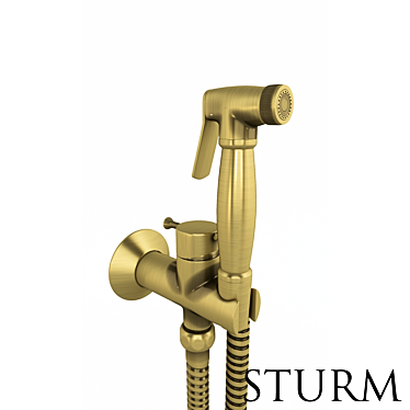 Title: Luxurious Bronze STURM Shower 3D model image 1 