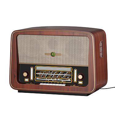 Vintage Belarus-57 Radio 3D model image 1 