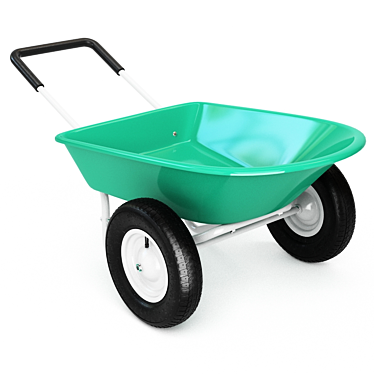 Giantex 2-Wheel Garden Wheelbarrow: Large Capacity 3D model image 1 