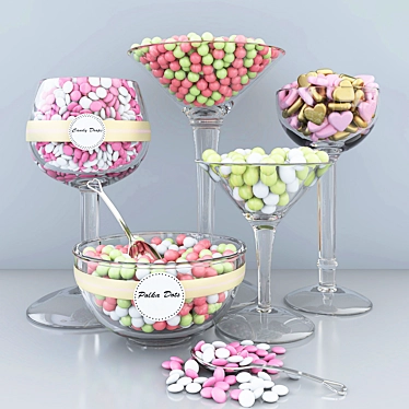 Polka Dot Delight Candy Bar 3D model image 1 