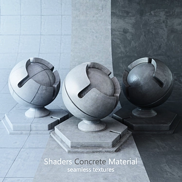 Seamless Concrete Shaders 3D model image 1 