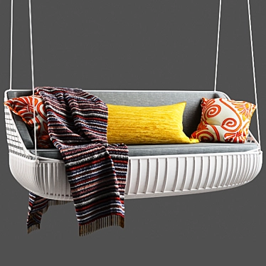 Relaxing Outdoor Hammock Swing 3D model image 1 