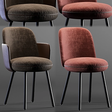 Modern Design Chair - Wittmann MERWYN 3D model image 1 