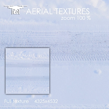 Seamless Winter Road Texture 3D model image 1 