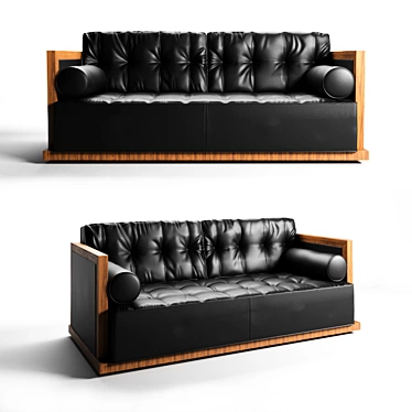 Turkish Leather Office Sofa - Hanedan 3D model image 1 